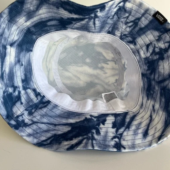 Vans Blue & White Tie-Dye Bucket Hat NWOT - Picture 3 of 4